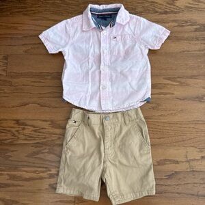 Tommy Hilfiger Light Pink Button Down Shirt for Kids
